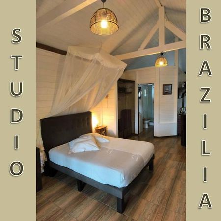 Studio Brazilia Bois Et Nature, Terrasse Avec Vue Sur Les Pitons เลอ โฮแบร์ ภายนอก รูปภาพ