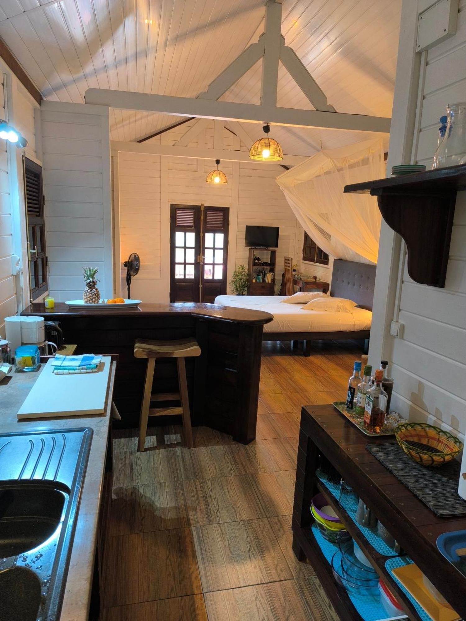 Studio Brazilia Bois Et Nature, Terrasse Avec Vue Sur Les Pitons เลอ โฮแบร์ ภายนอก รูปภาพ