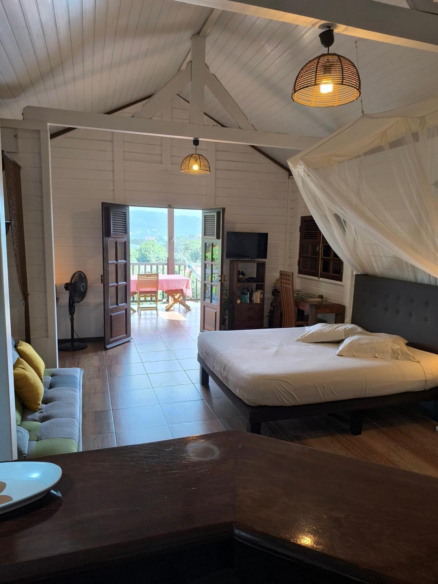 Studio Brazilia Bois Et Nature, Terrasse Avec Vue Sur Les Pitons เลอ โฮแบร์ ภายนอก รูปภาพ