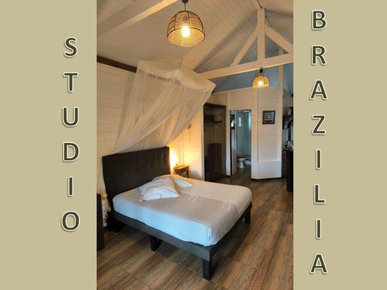 Studio Brazilia Bois Et Nature, Terrasse Avec Vue Sur Les Pitons เลอ โฮแบร์ ภายนอก รูปภาพ